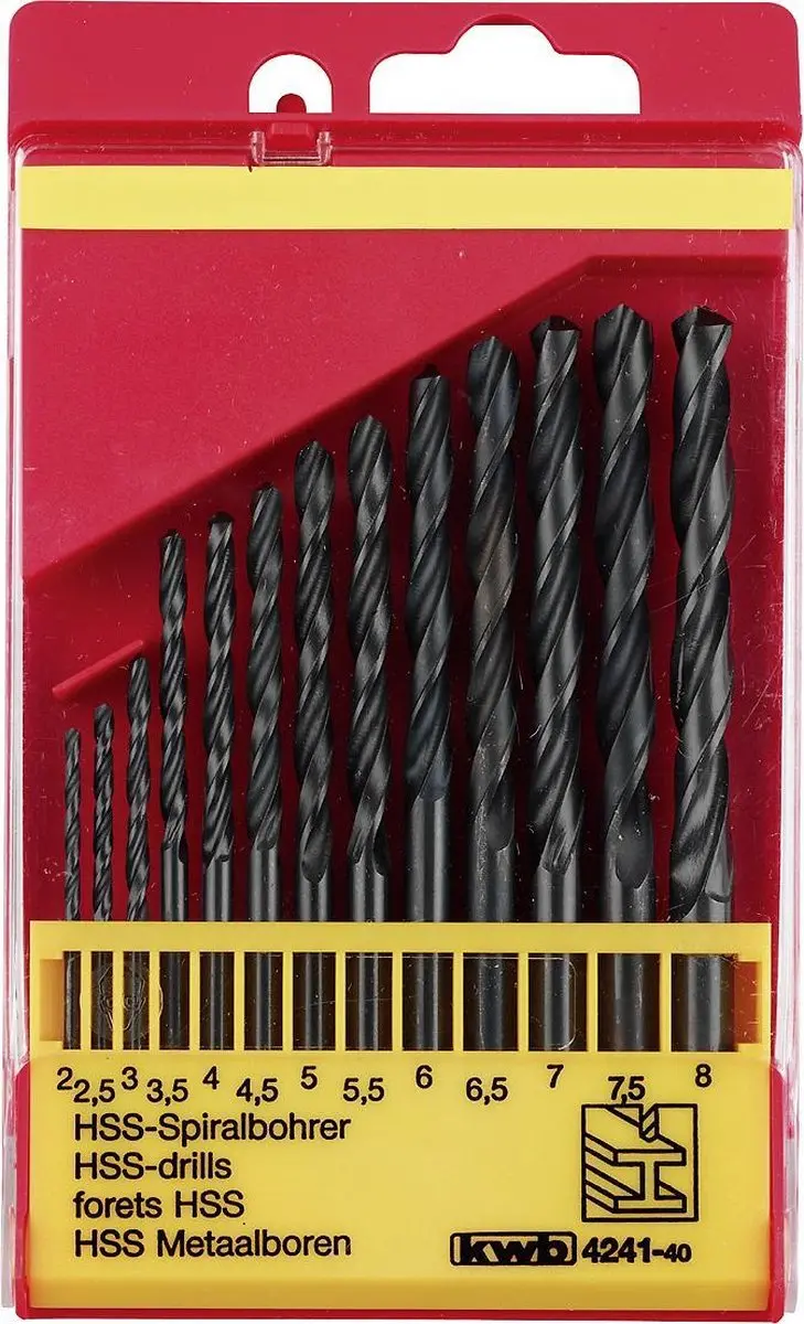 KWB HSS Borenset 2-8mm