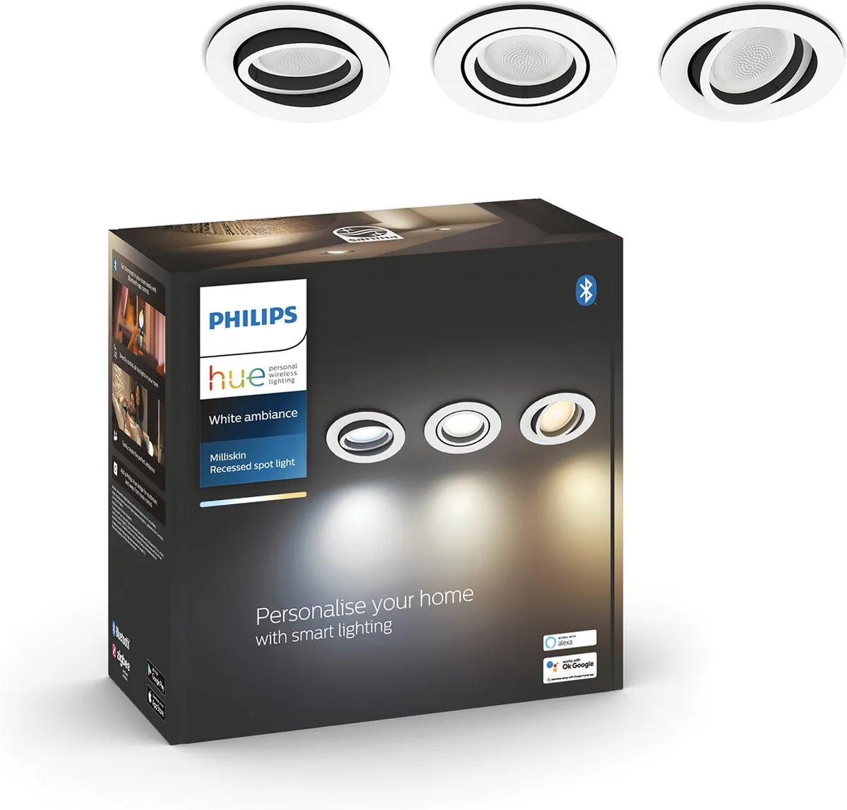 Philips Hue Milliskin Inbouwspot GU10