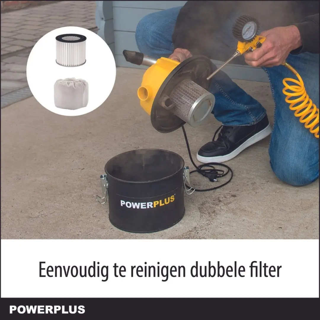 Powerplus POWX3004 Aszuiger 600W - 4L - Geel
