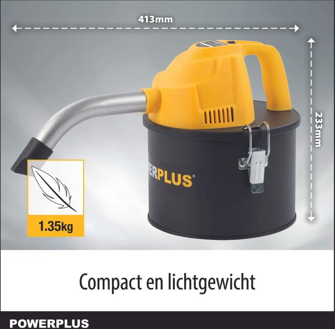 Powerplus POWX3004 Aszuiger 600W - 4L - Geel
