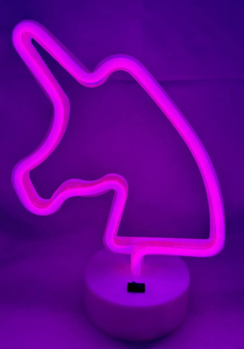 Impuls Unicorn LED Nachtlamp Roze Neon