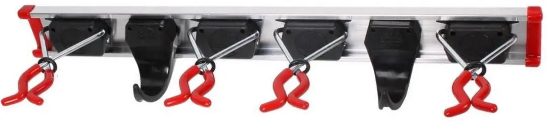 Bruns Gereedschapsrail 4 Klemmen 2 Haken - 6-delig