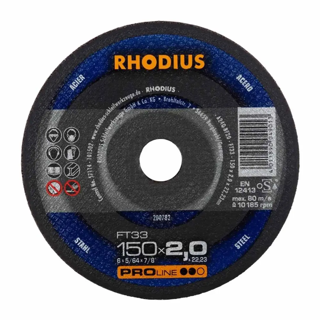 Rhodius Pro Doorslijpschijf Metaal 150x2,0mm FT33