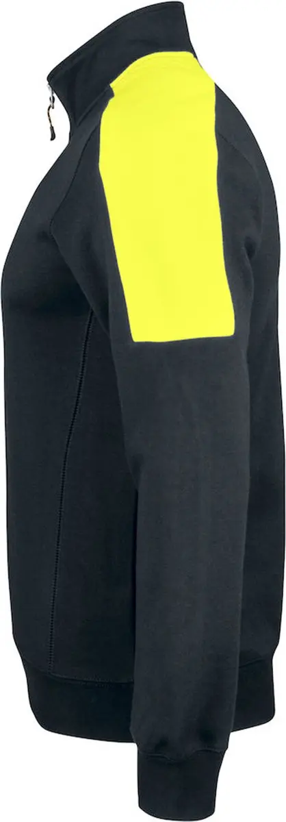 Jobman 5401 Halfzip Sweatshirt 65540120 - 3XL - Zwart/HV Geel