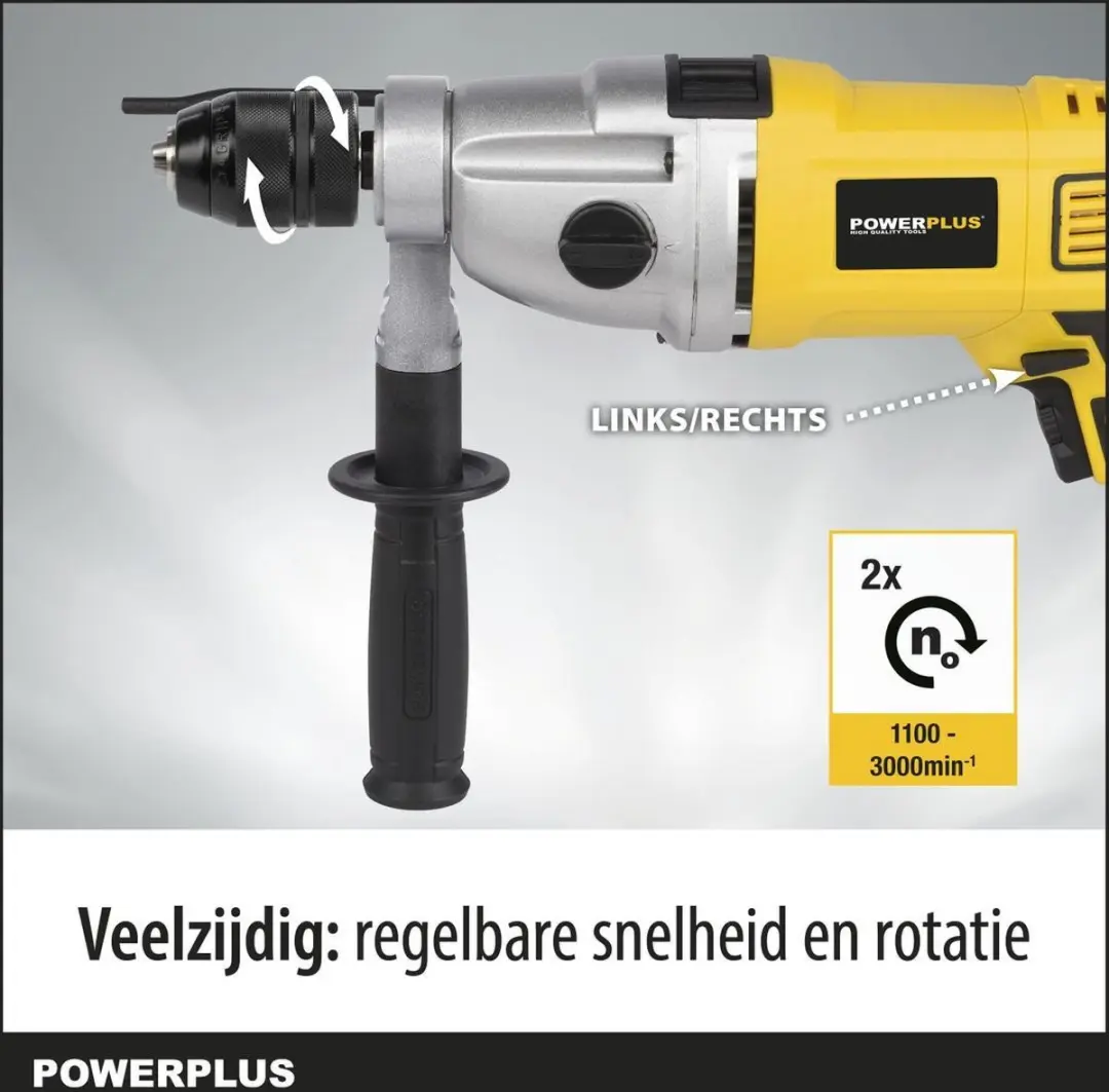 Powerplus POWX0280 Klopboormachine 1050W - 82.76 Nm
