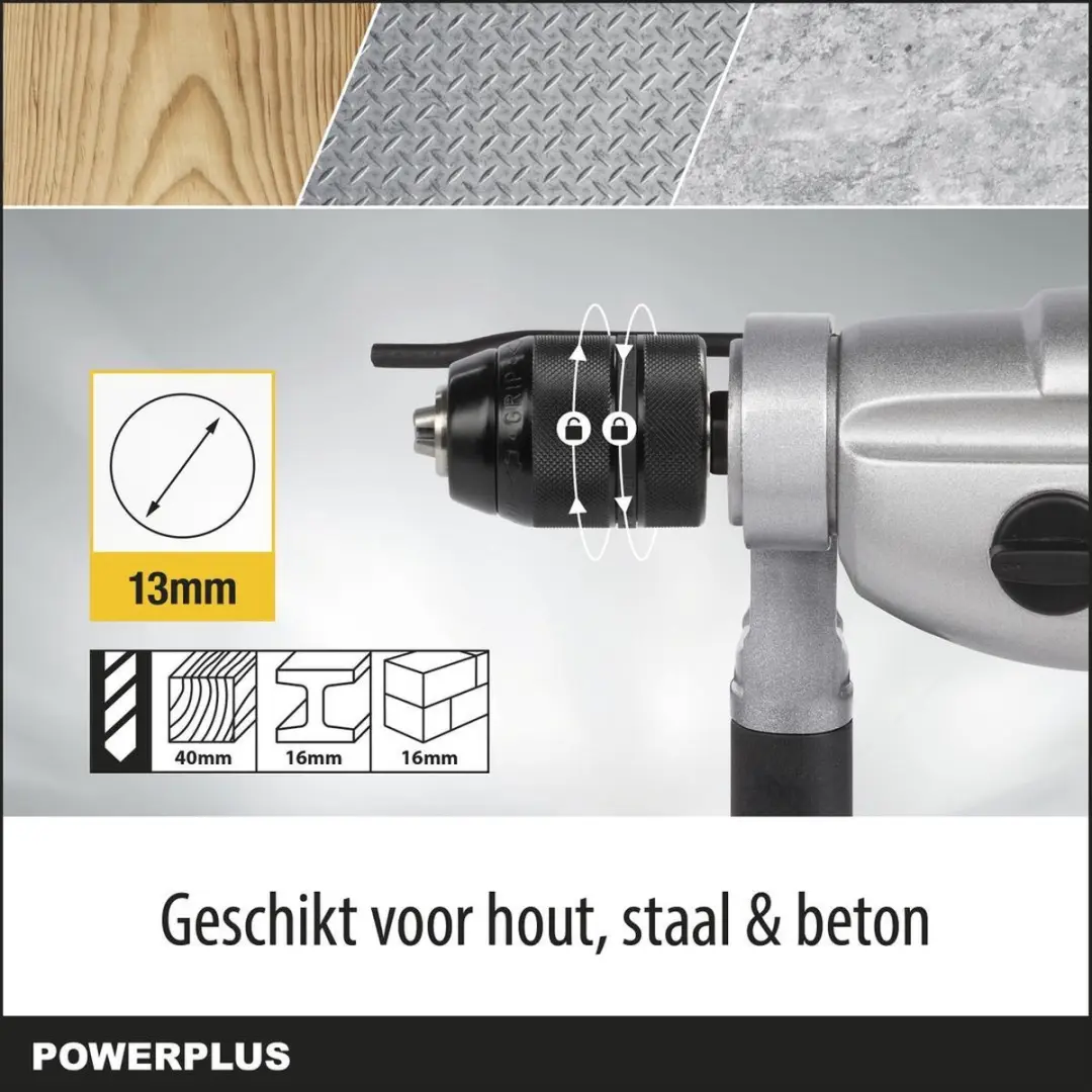 Powerplus POWX0280 Klopboormachine 1050W - 82.76 Nm