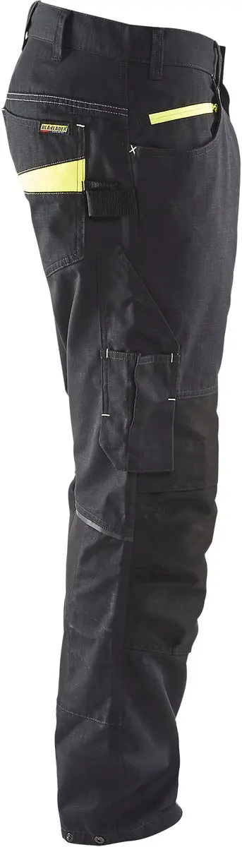 Blåkläder Service Werkbroek 1495-1330 - Zwart/Geel - Maat 56