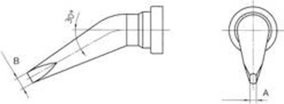 Weller LT-HX T0054442099 Soldeerpunt Beitelvorm 0.8mm