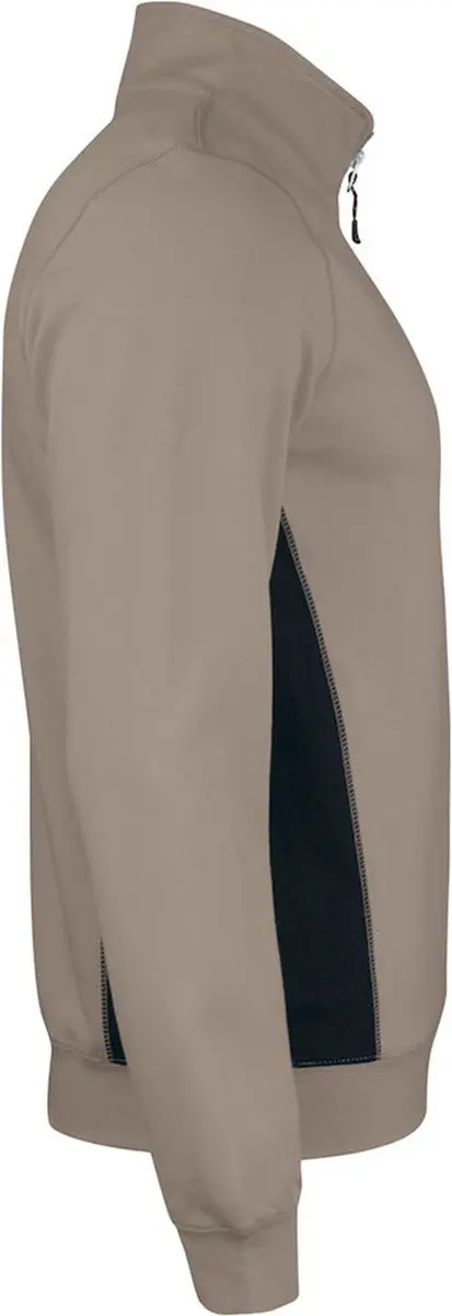Jobman 5401 Halfzip Sweatshirt - Khaki/Zwart XL