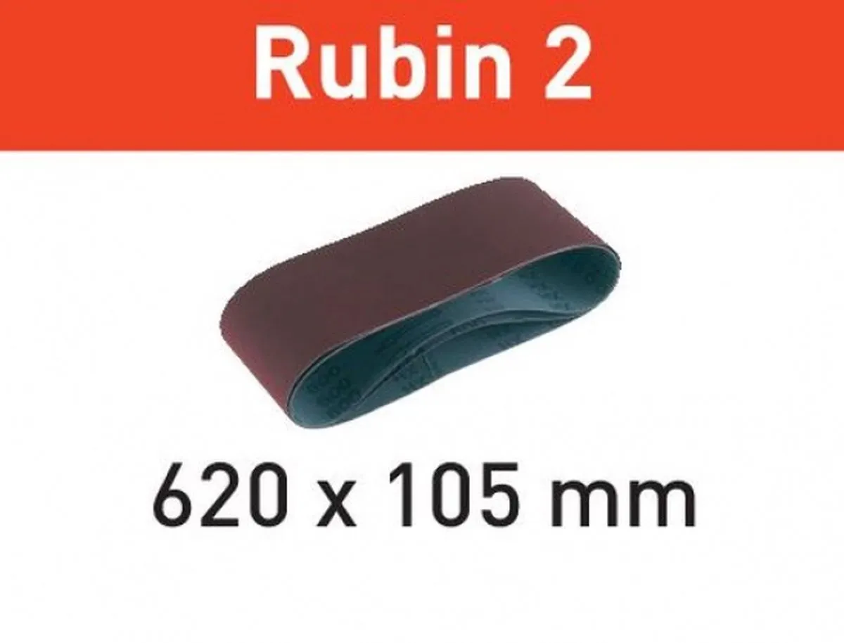 Festool Robijn Schuurband L620X105-P80 RU2/10 - 10 Stuks