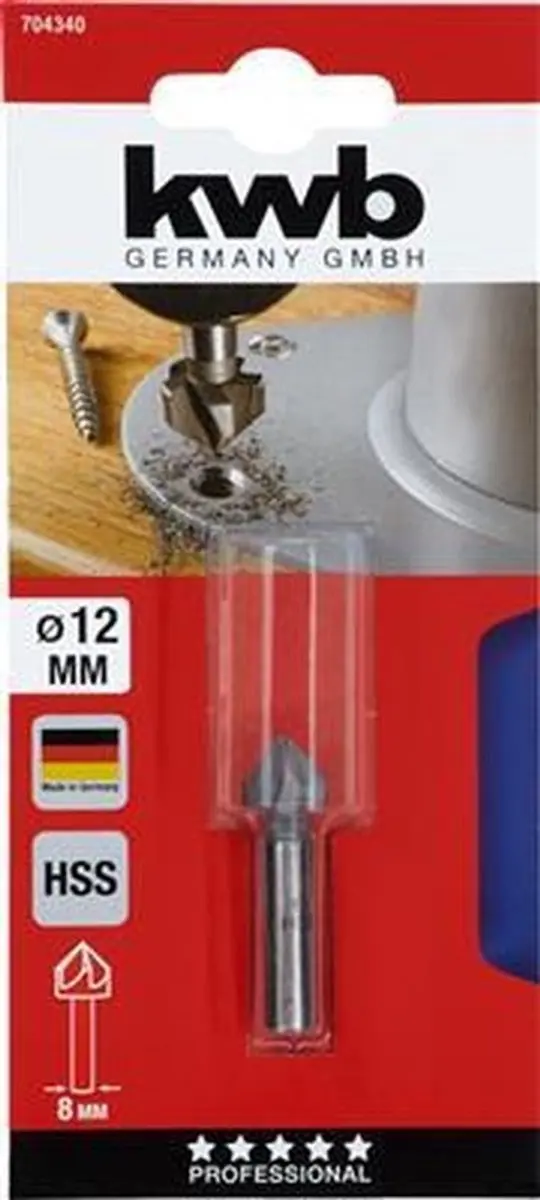 KWB Verzinkboor HSS 7043-40 12mm