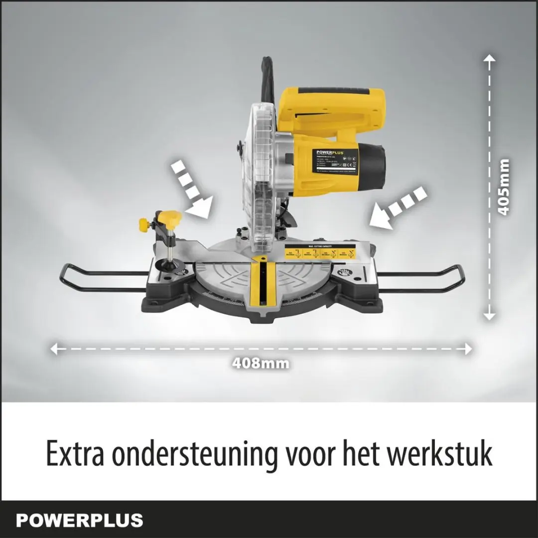 Powerplus POWX075700 Afkort- en Verstekzaag 1500W - 210mm