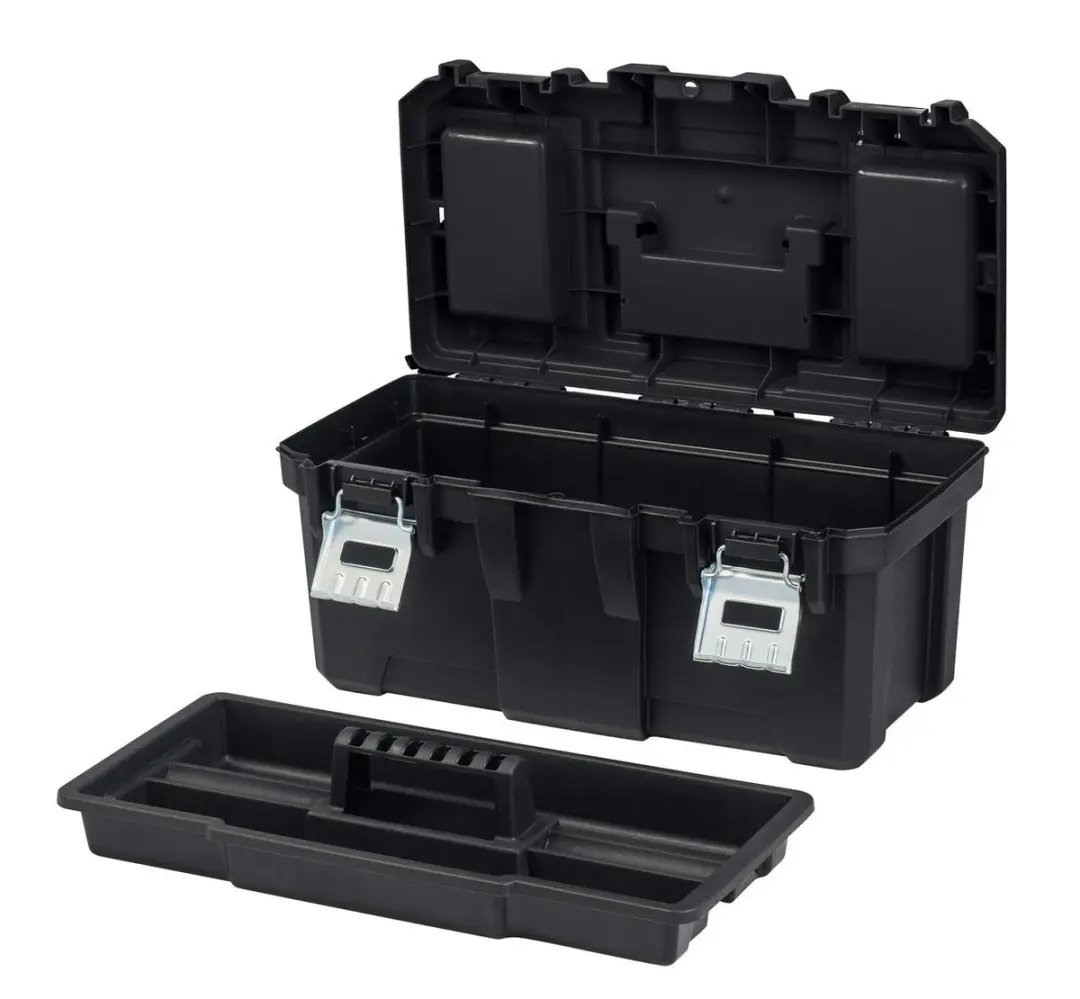 Keter Basic Toolbox 19" Gereedschapskoffer - 48x26x25cm - Zwart