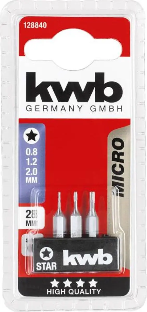 KWB Schroefbit Star Set T7 25mm - 3 Stuks