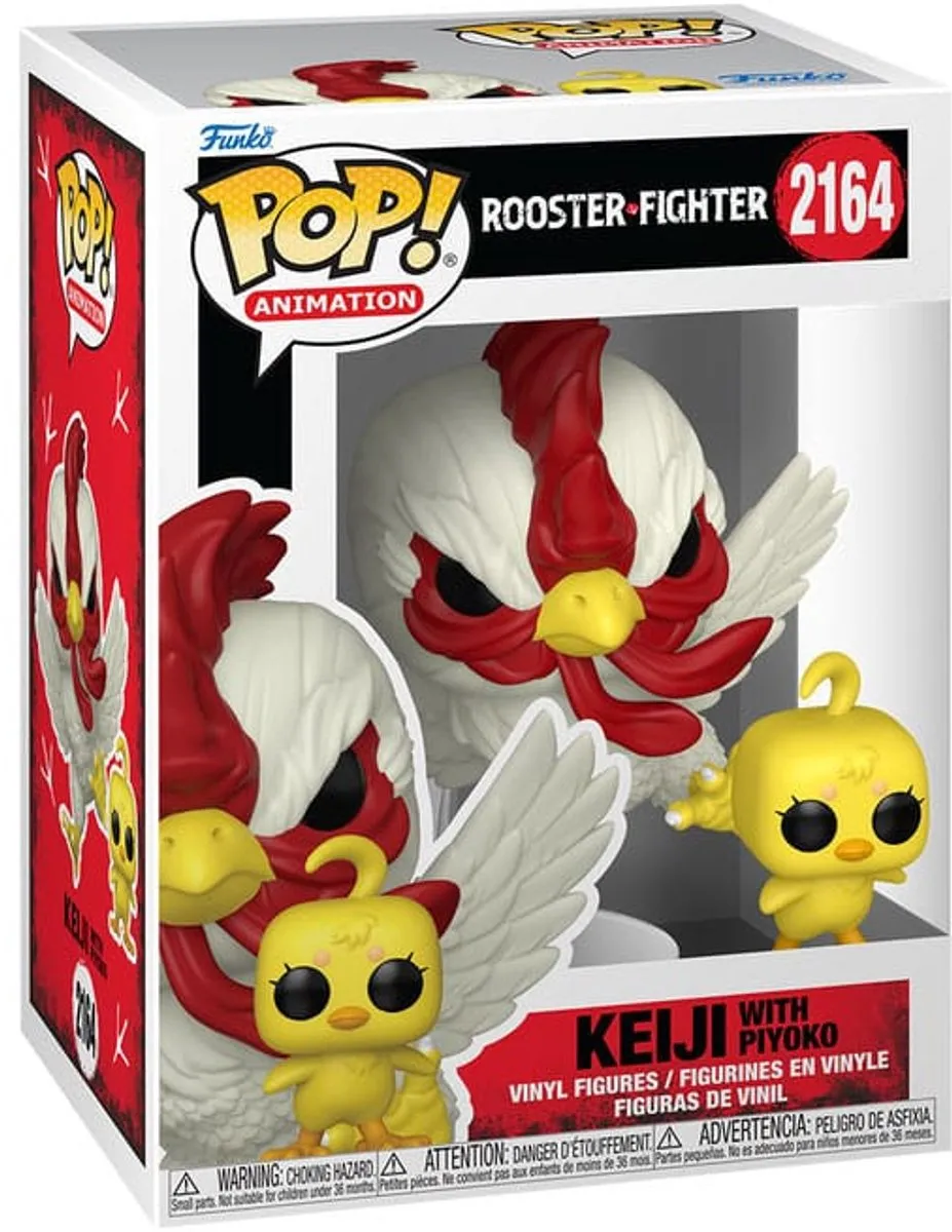 Funko POP! Keiji & Piyoko Rooster Fighter - Geel/Rood/Wit