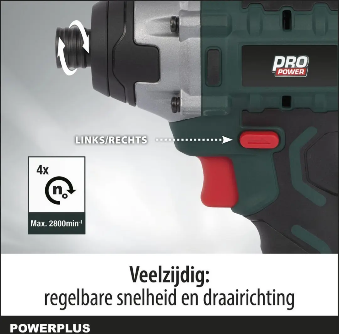 Powerplus POWPB10500 Slagschroevendraaier 20V