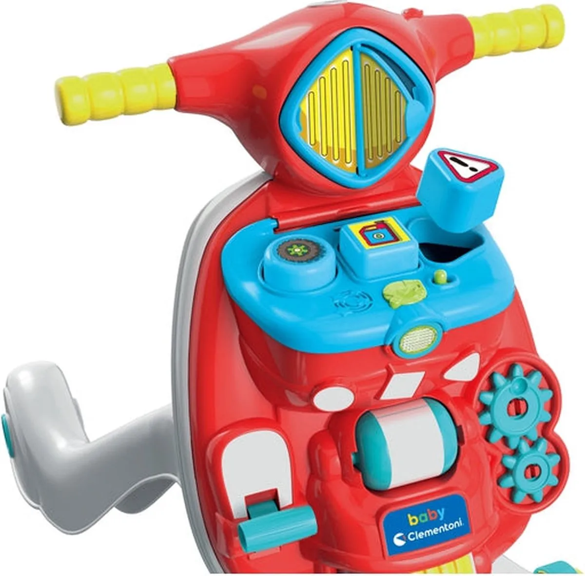 Clementoni Babyloopstoel - Blauw/Rood/Wit/Geel - afbeelding 2 van 6