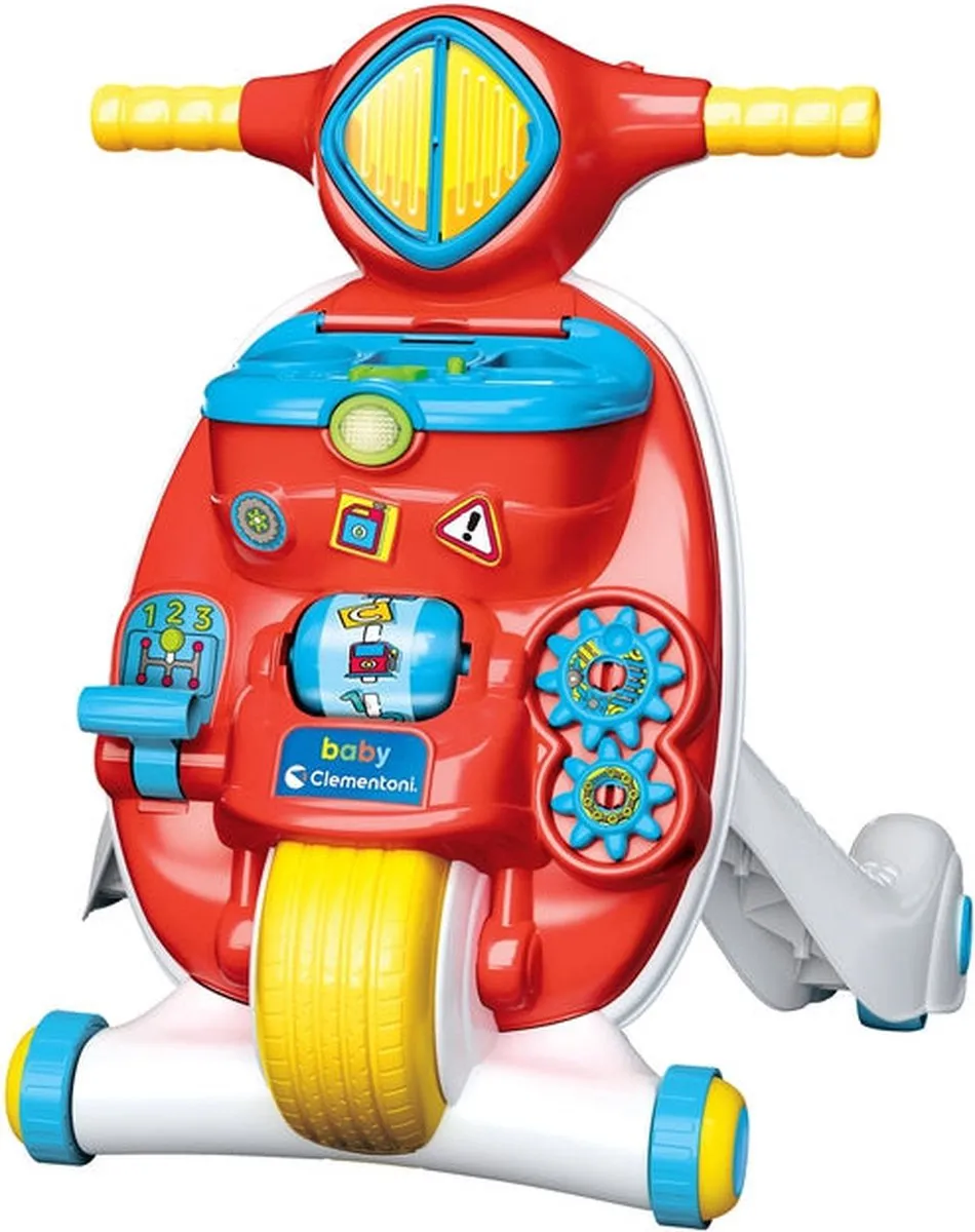 Clementoni Babyloopstoel - Blauw/Rood/Wit/Geel - afbeelding 5 van 6