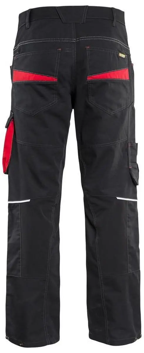 Blåkläder Service Werkbroek 1495-1330 - 156 - Zwart/Rood - afbeelding 6 van 6
