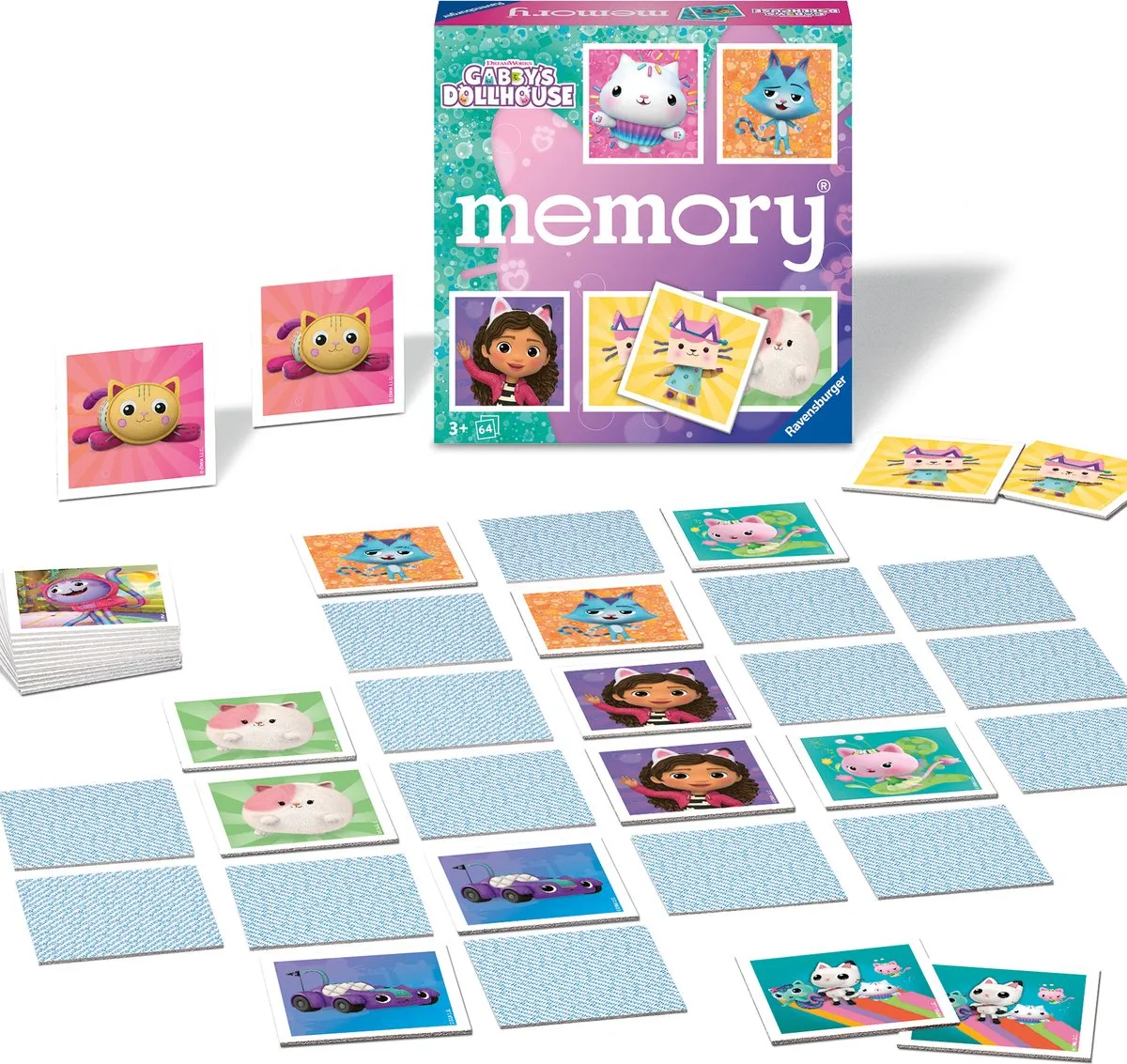 Ravensburger Gabby's Dollhouse Memory Kaartspel 22596 - 2-8 Spelers