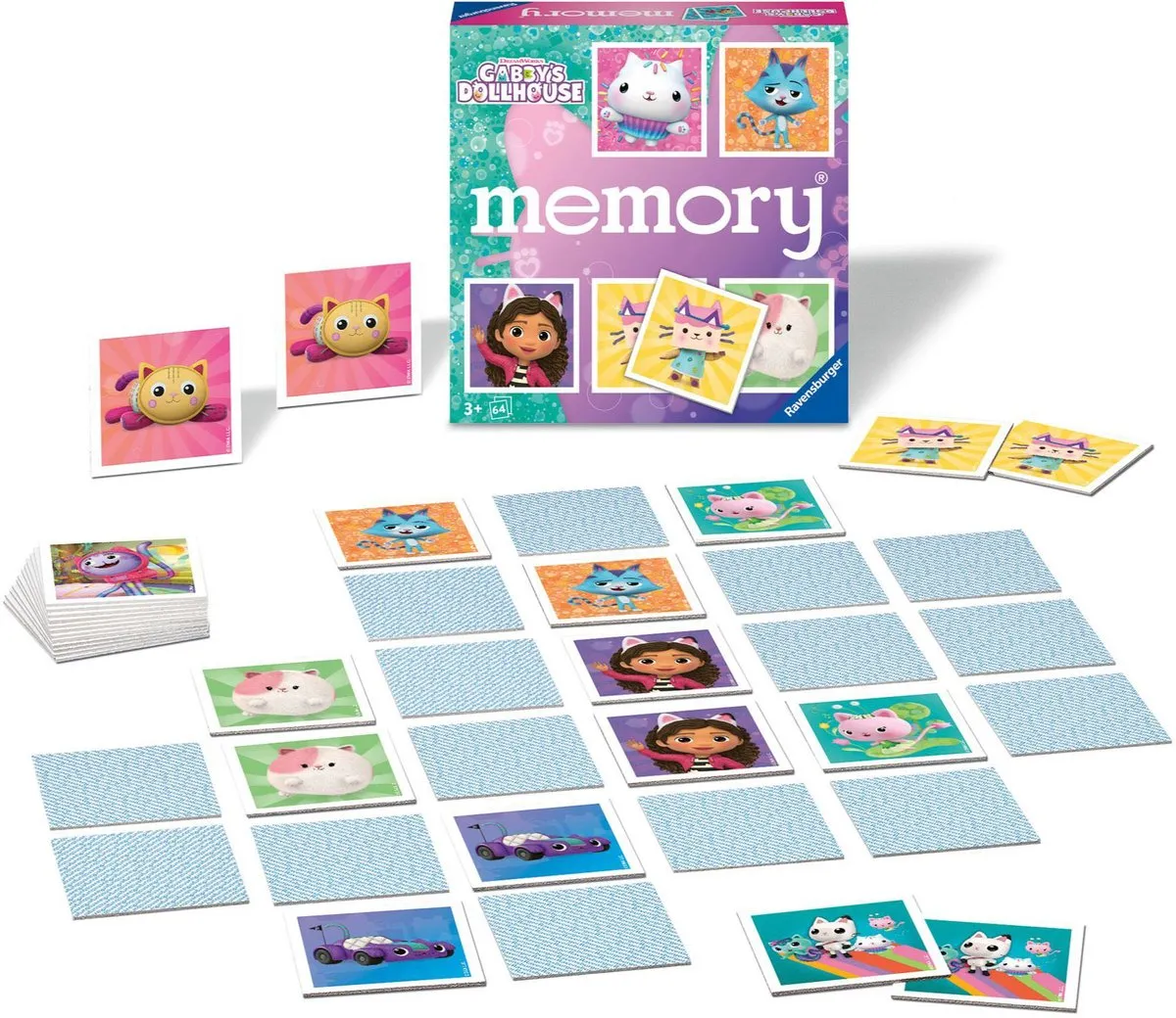 Ravensburger Gabby's Dollhouse Memory Kaartspel 22596 - 2-8 Spelers