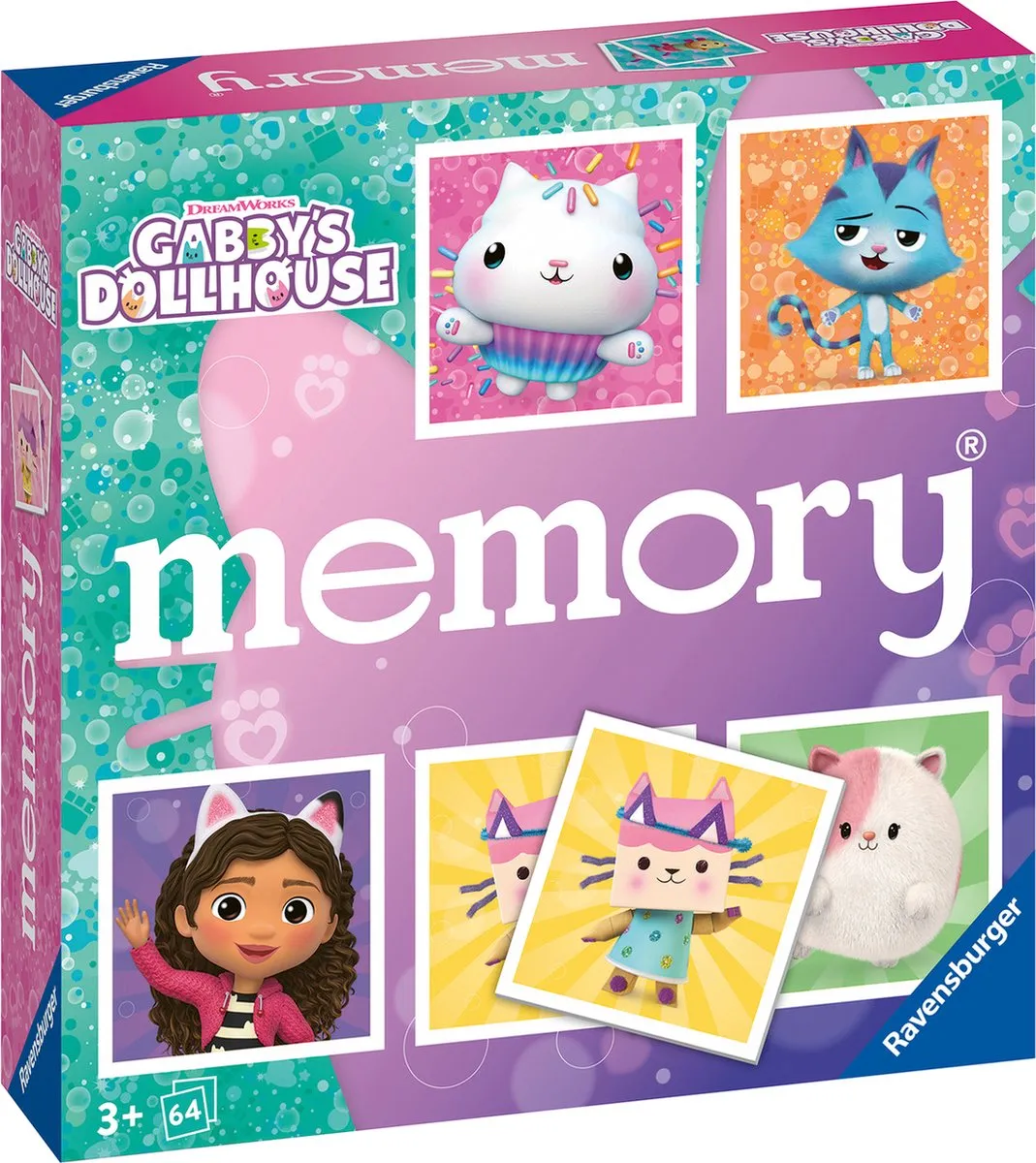 Ravensburger Gabby's Dollhouse Memory Kaartspel 22596 - 2-8 Spelers