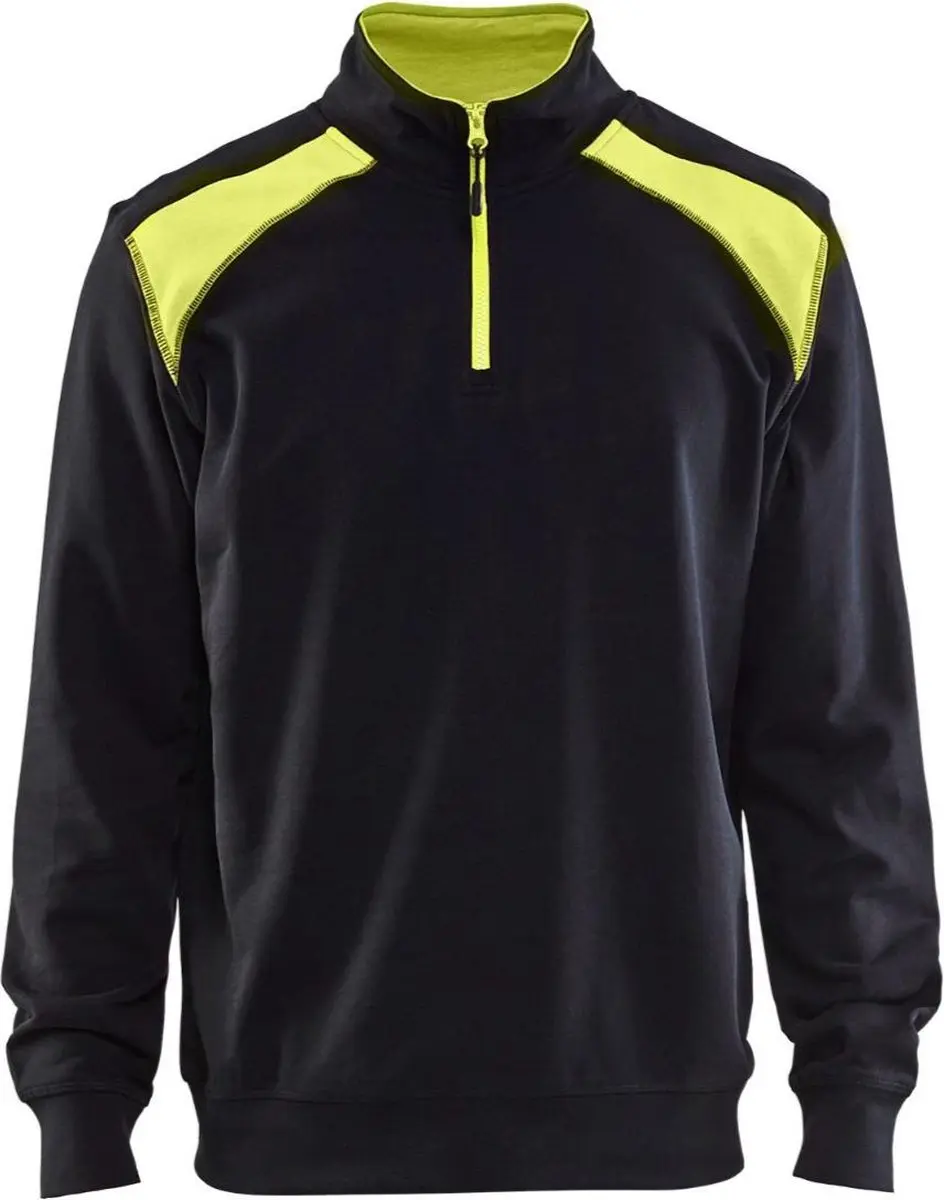 Blåkläder Sweatshirt 3353-1158 Bi-Color - XS - Zwart/High Vis Geel