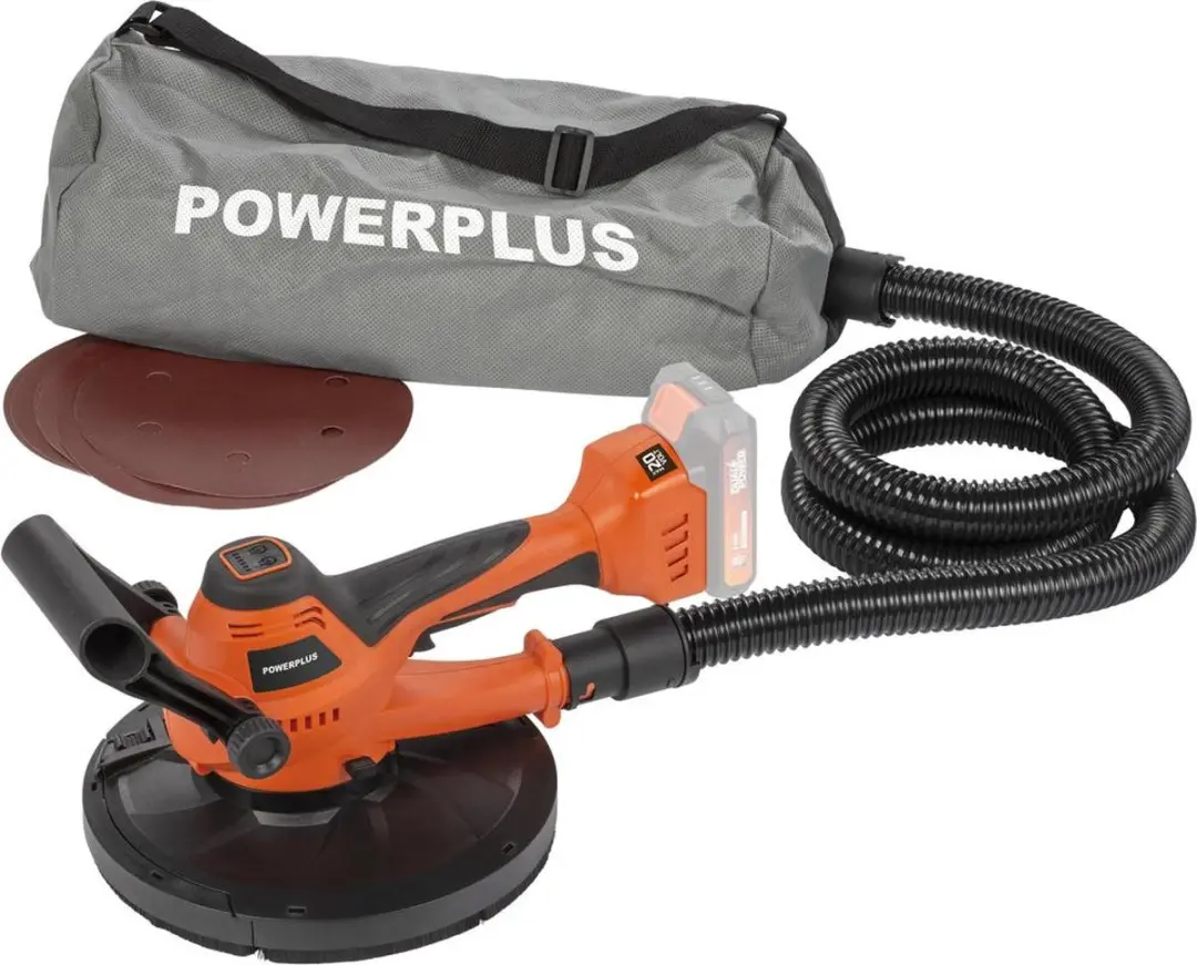 Powerplus POWDP50900 Wand- & Plafondschuurmachine 20V - Ø225mm
