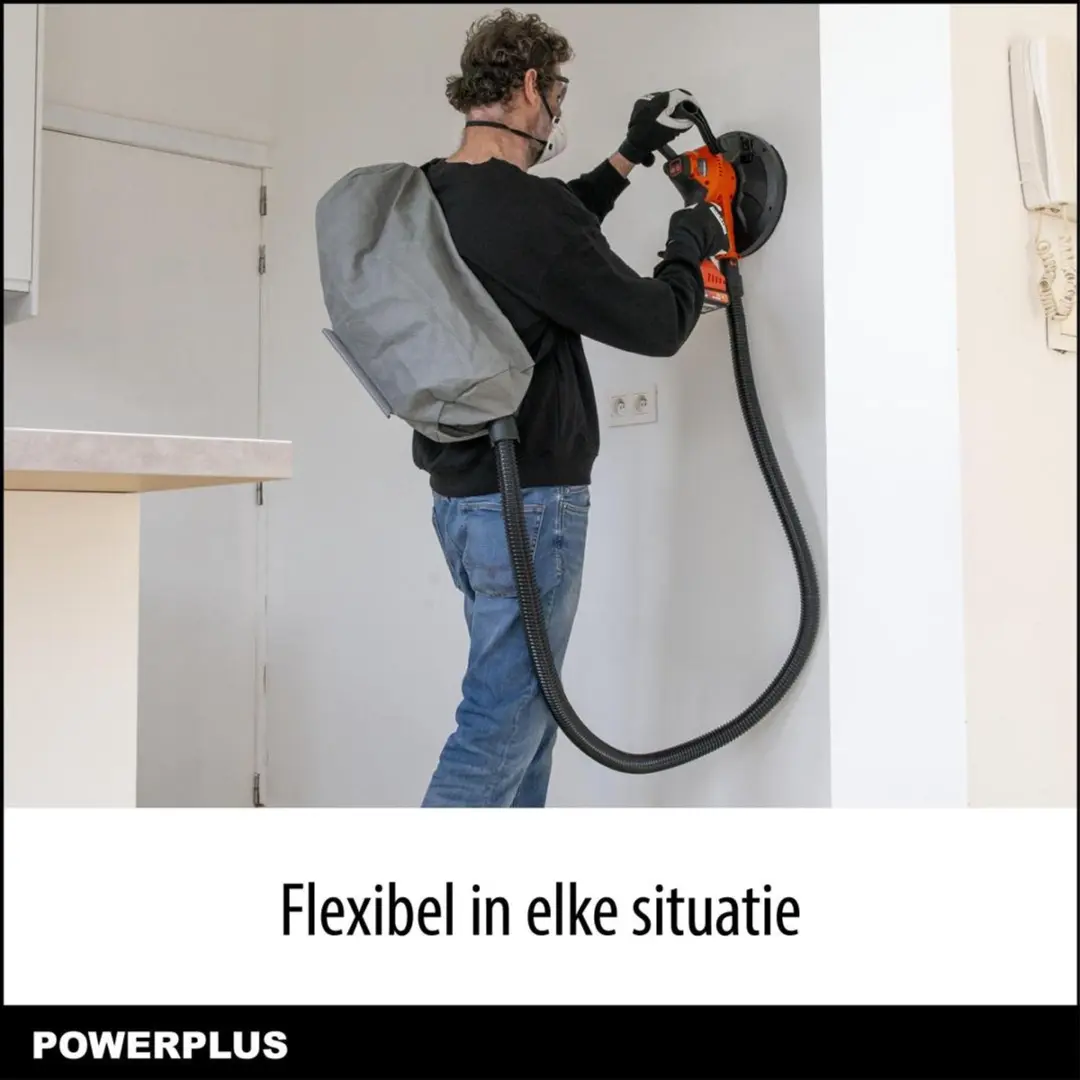 Powerplus POWDP50900 Wand- & Plafondschuurmachine 20V - Ø225mm