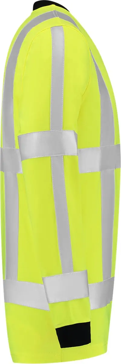 Tricorp T-shirt Birdseye Lange Mouw 103002 - Fluor Geel - Maat S