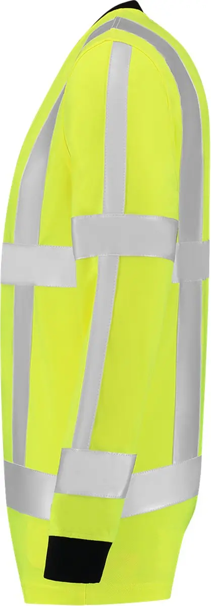 Tricorp T-shirt Birdseye Lange Mouw 103002 - Fluor Geel - Maat S