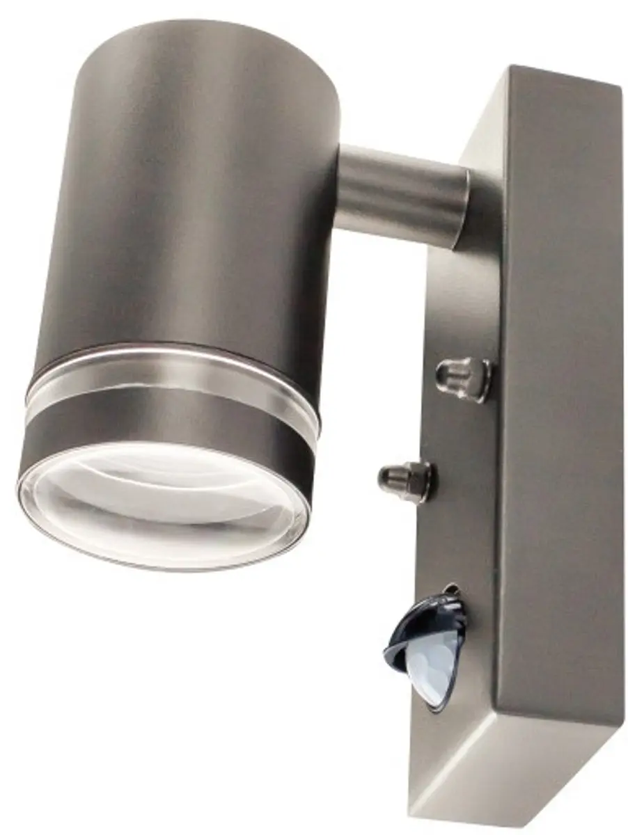 Integral Buiten Wandlamp Antraciet IP54 - 1x GU10