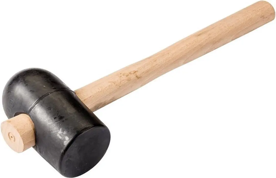 Talen Tools Rubberen Bestratingshamer Essenhout
