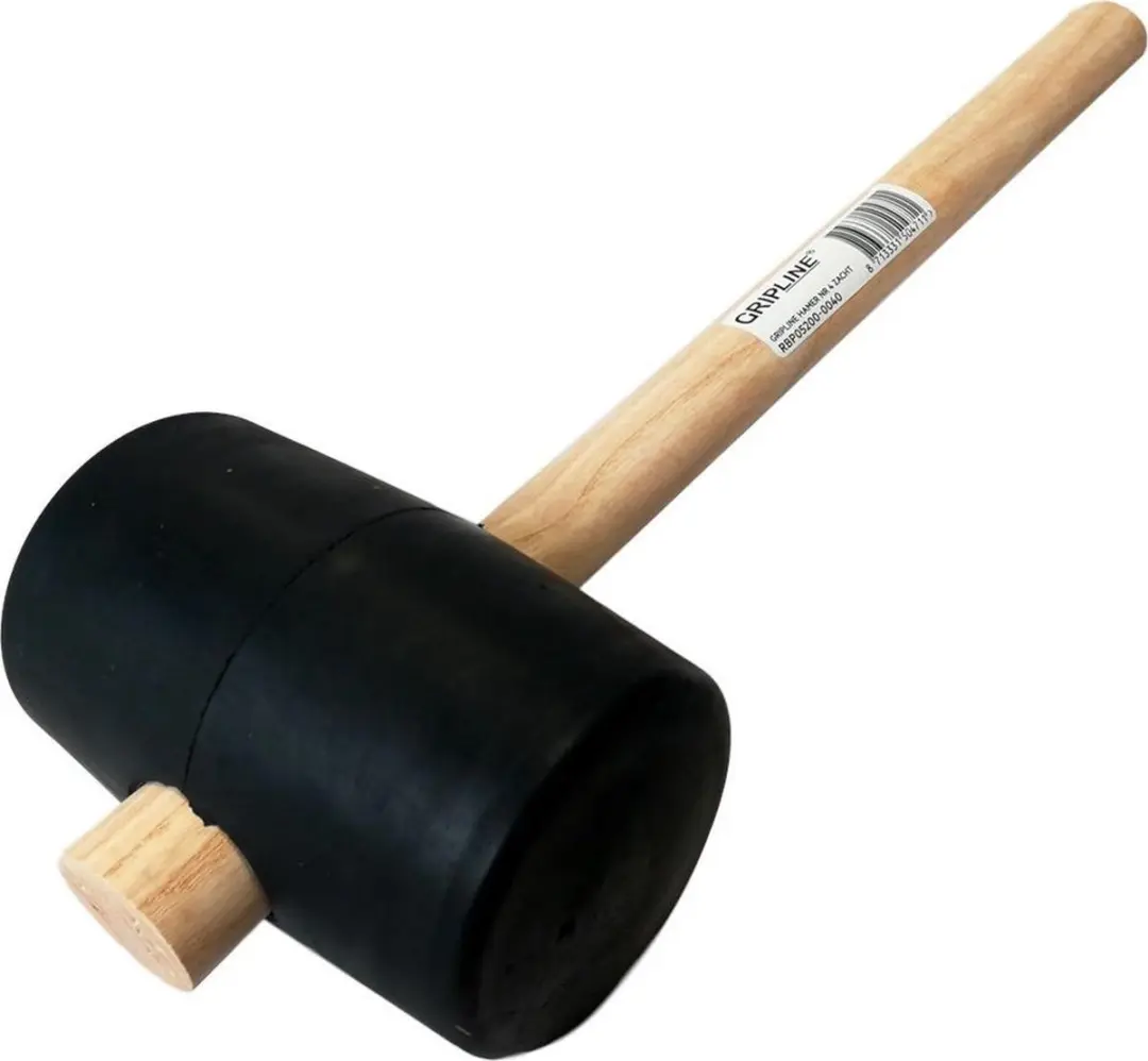 Talen Tools Rubberen Bestratingshamer Essenhout