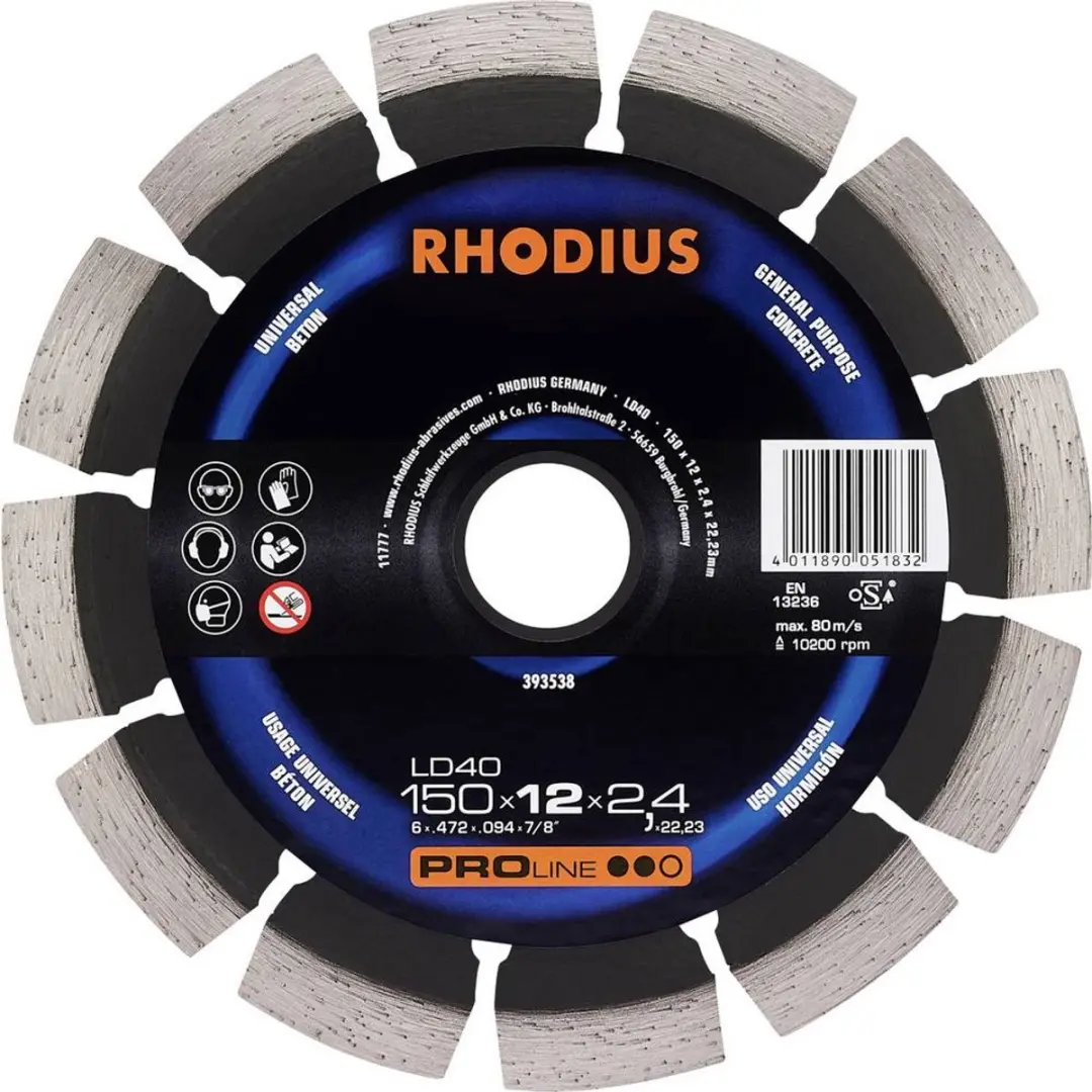 Rhodius Slijpschijf 230mm Metaal - 22.23mm As