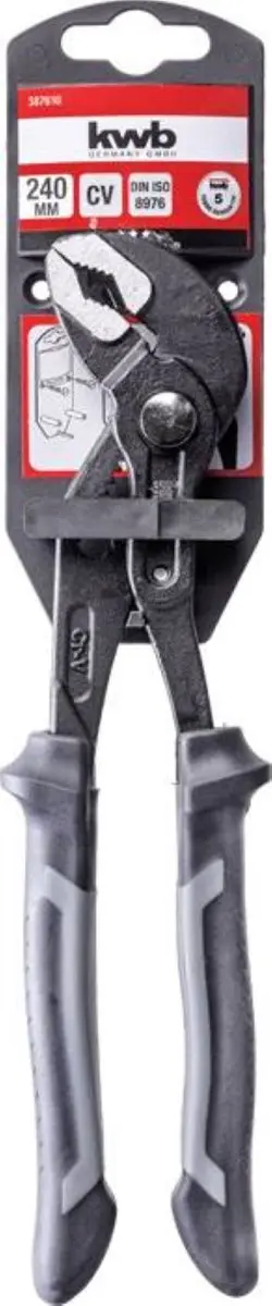 KWB Waterpomptang 240mm - Softgrip - Doorgestoken scharnier