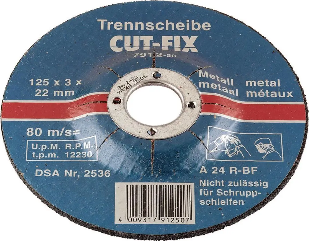 KWB Doorslijpschijf Metaal 180mm - 22.23mm As