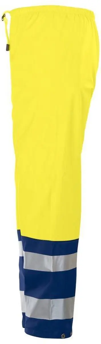 Jobman 2546 Hi-Vis Regenbroek Geel/Navy - L