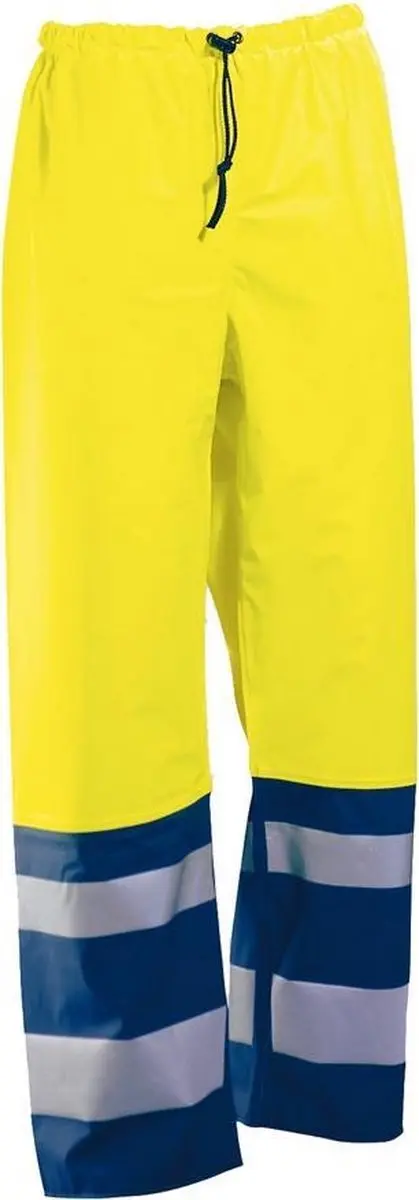 Jobman 2546 Hi-Vis Regenbroek Geel/Navy
