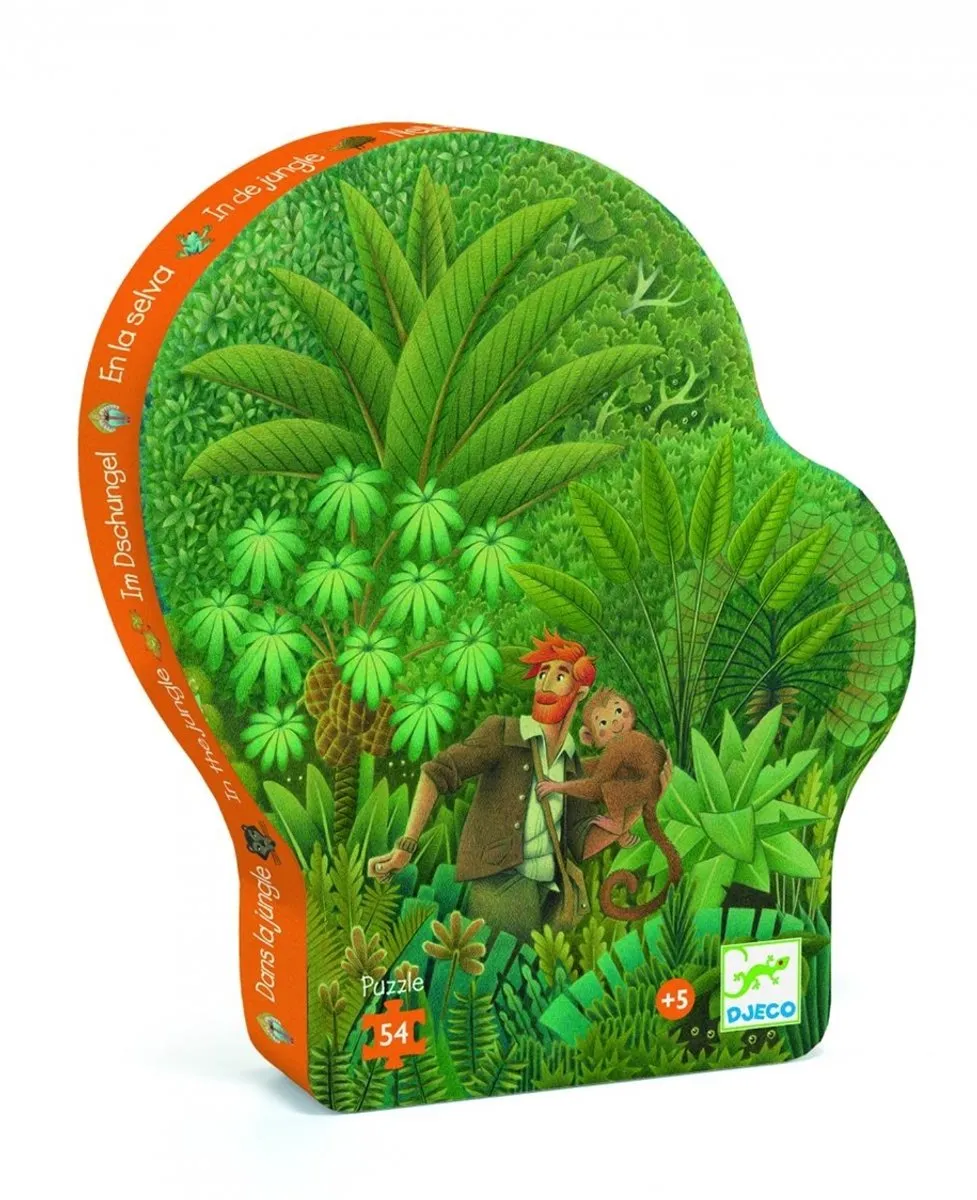 Djeco Silhouette Jungle Puzzel - 54 Stuks