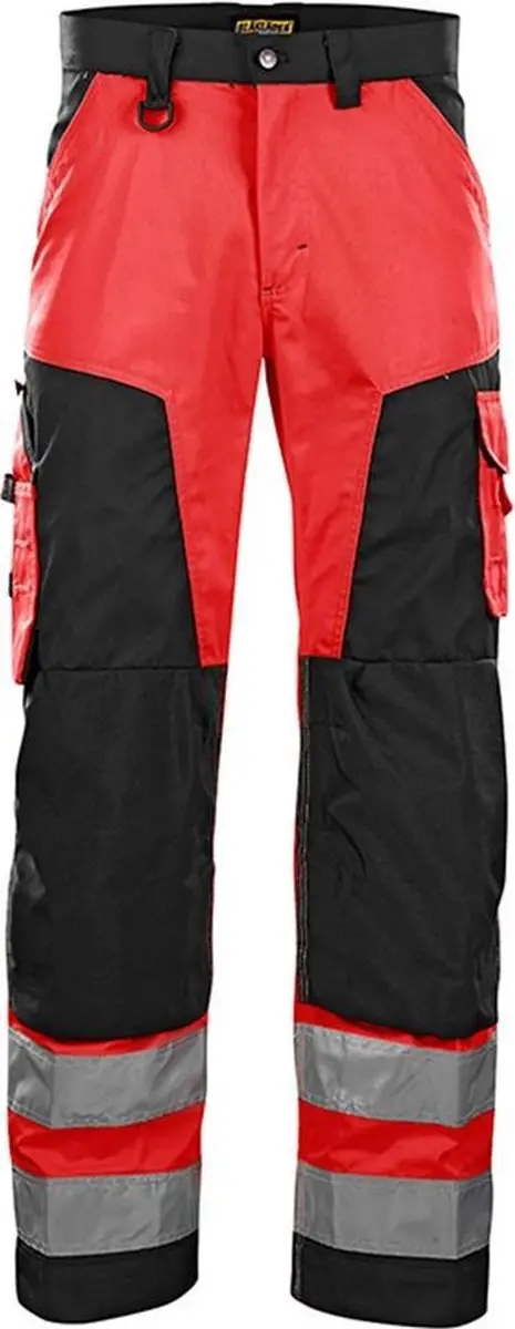 Blåkläder Werkbroek 1566-1811 High Vis Rood/Zwart