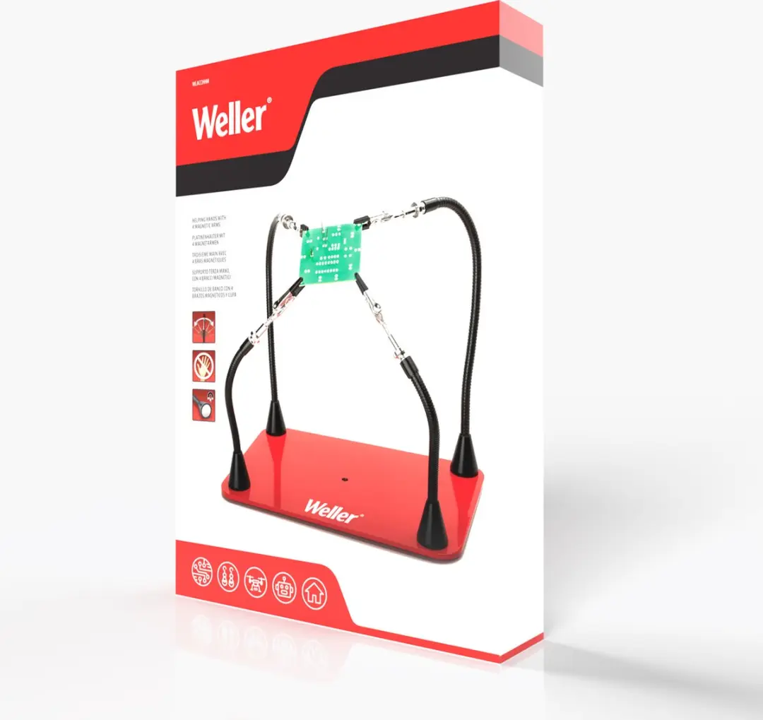Weller WLACCHHM-02EU Printplaathouder Derde Hand - 4 Magnetische Klemmen - afbeelding 6 van 6