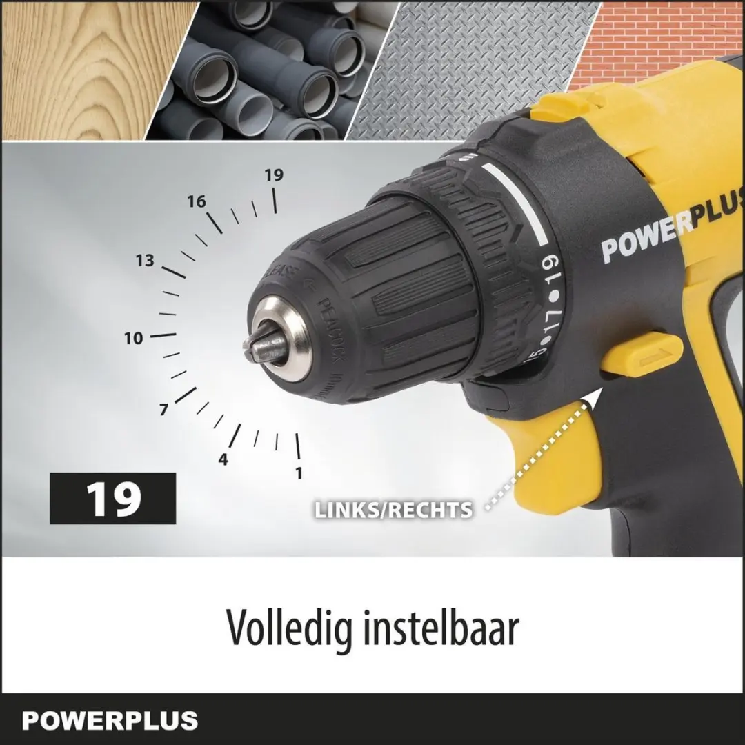 Powerplus POWX00830 Accu Gereedschapsset 20V - 1 Accu