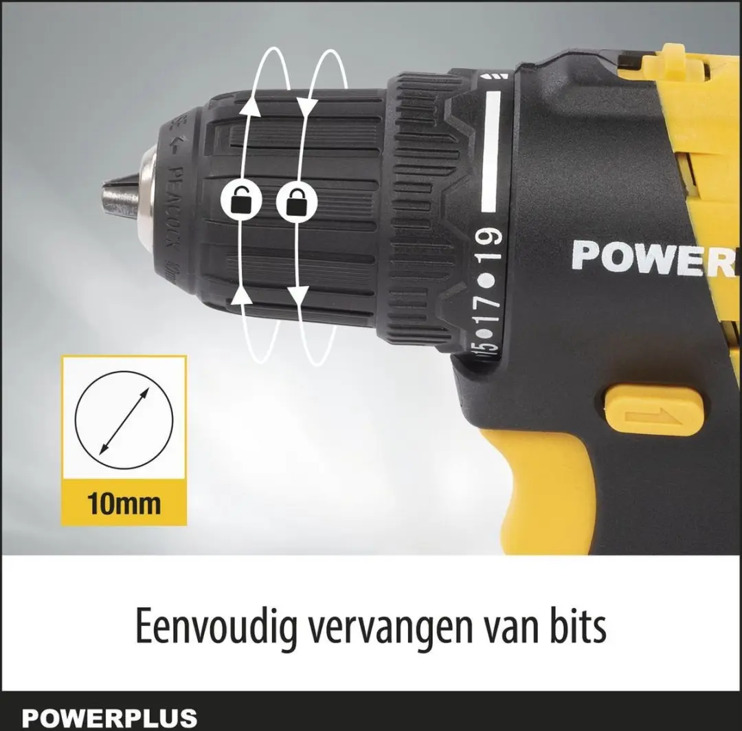 Powerplus POWX00830 Accu Gereedschapsset 20V - 1 Accu