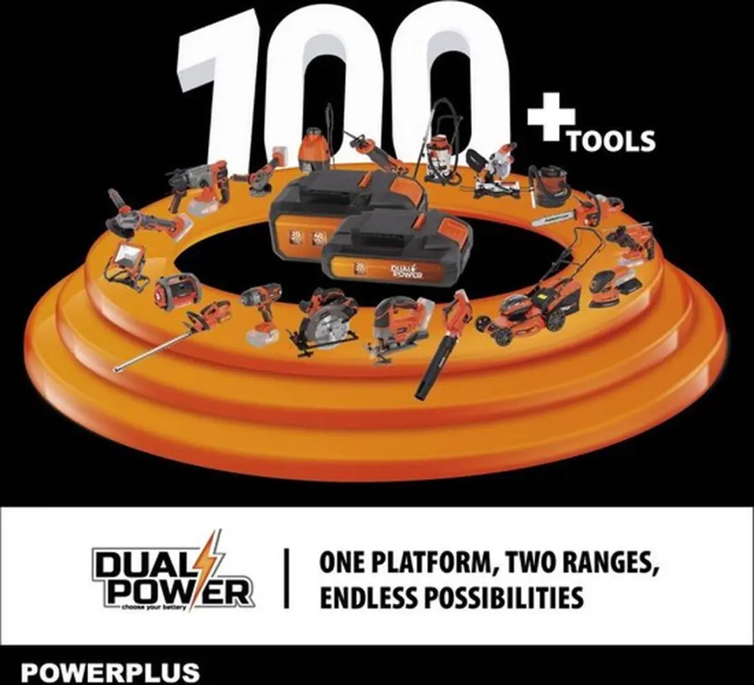 Powerplus Dual Power POWDPGLWS1 Accu-Grasmaaier 340mm - 30L
