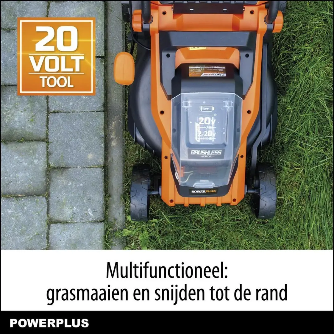 Powerplus Dual Power POWDPGLWS1 Accu-Grasmaaier 340mm - 30L