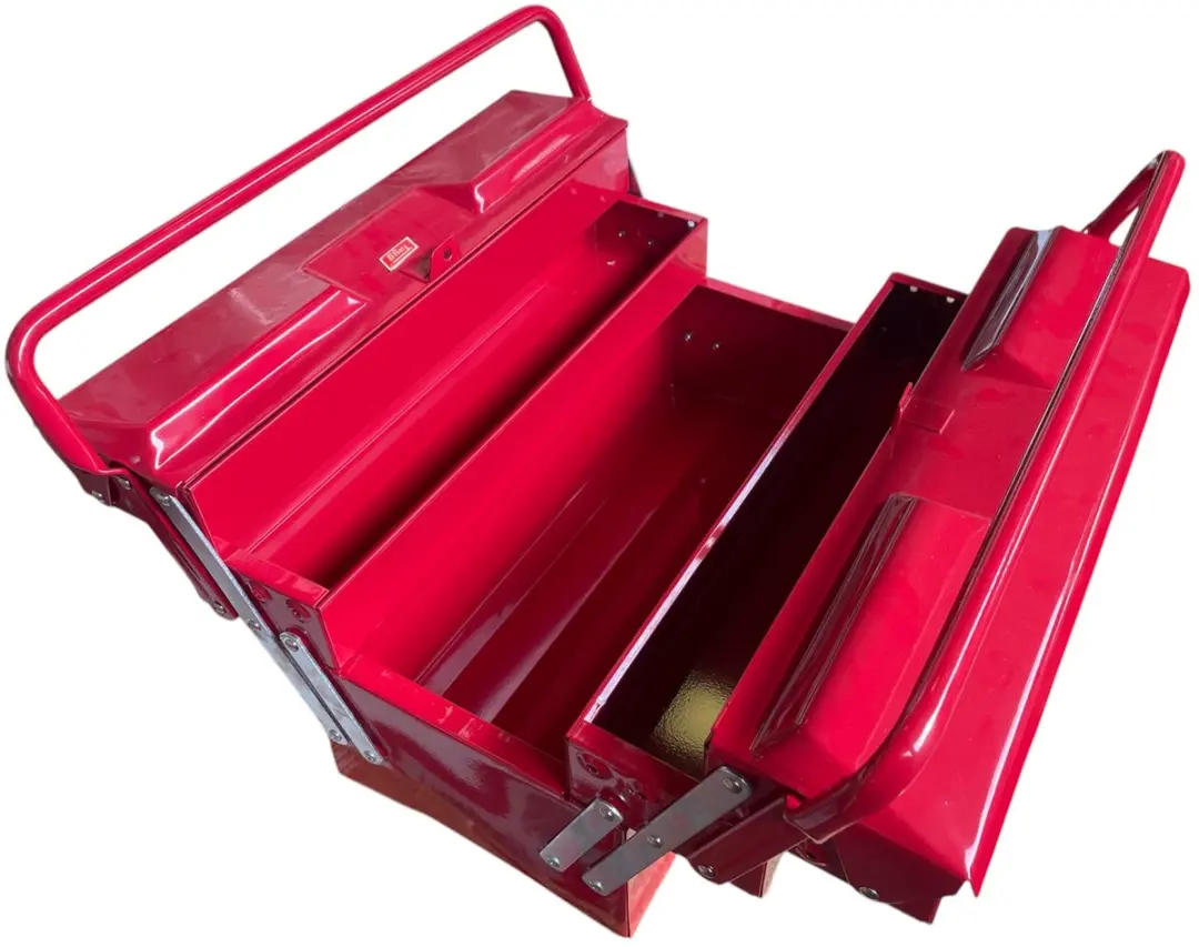 Tayg Metalen Gereedschapskist 505 - 3-laags - 51x25x22cm - 5 Compartimenten - Rood