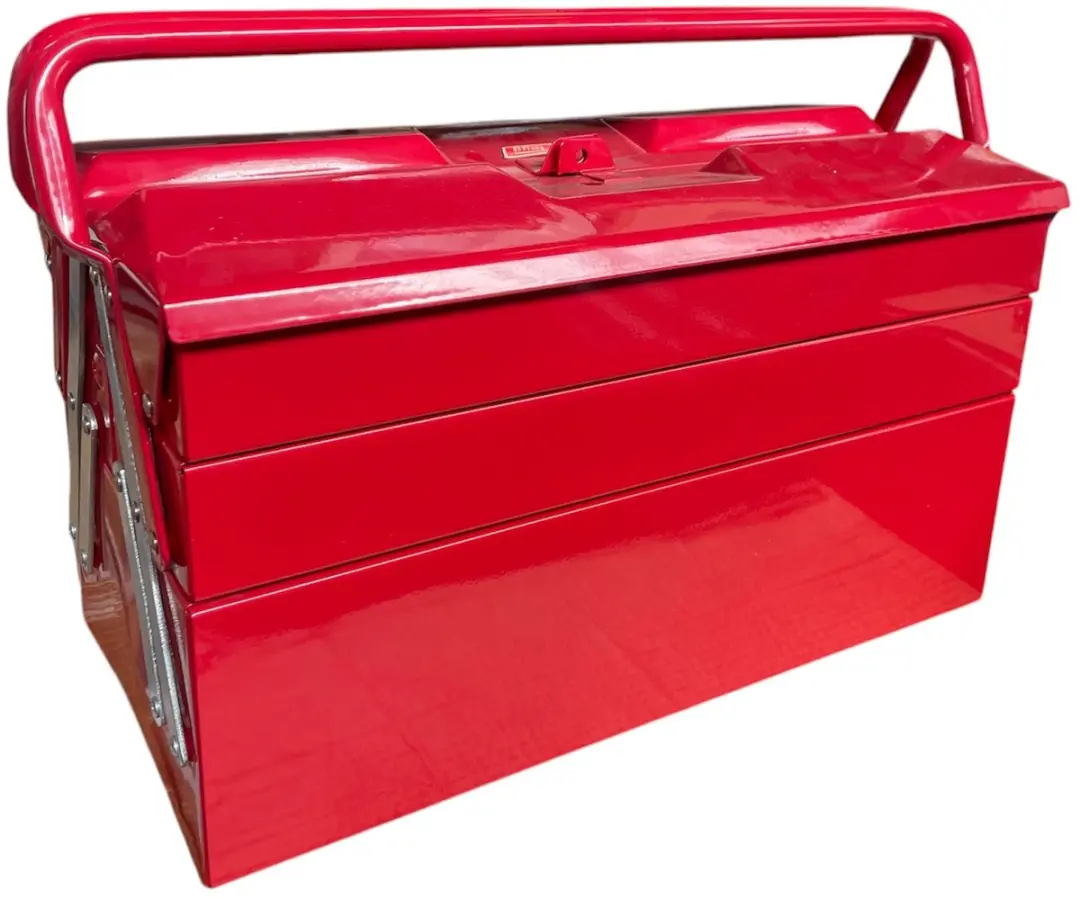 Tayg Metalen Gereedschapskist 505 - 3-laags - 51x25x22cm - 5 Compartimenten - Rood