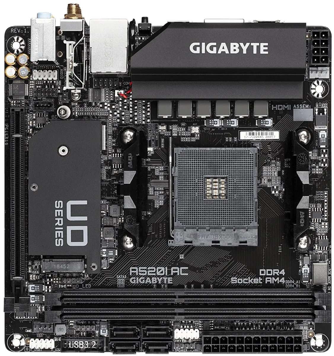 Gigabyte A520I AC A520 Mini ITX Moederbord