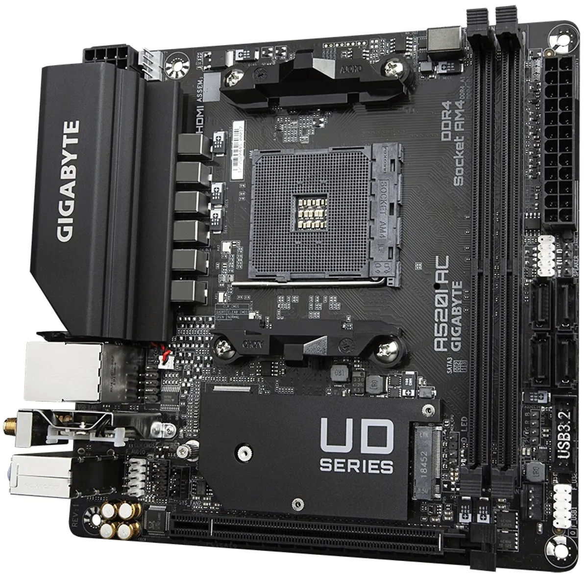 Gigabyte A520I AC A520 Mini ITX Moederbord